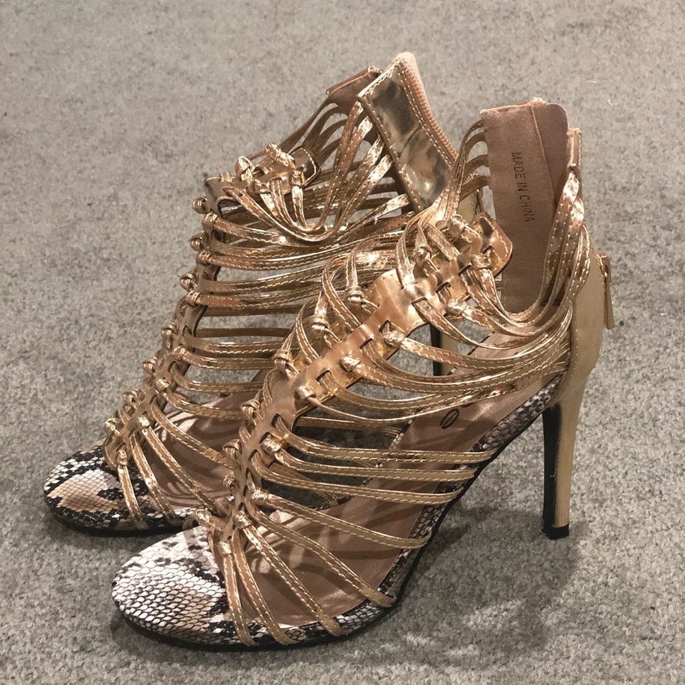 Beautiful gold heels